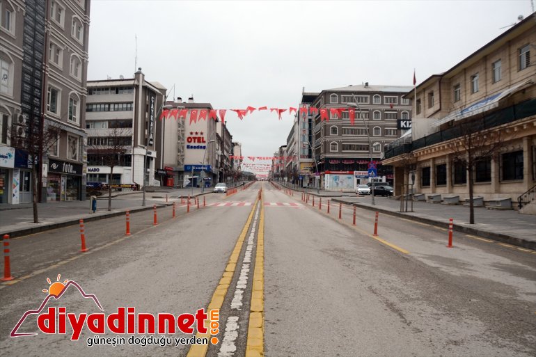 sokaklar ve boş kaldı kısıtlamasının sokağa ardından cadde çıkma Erzurum