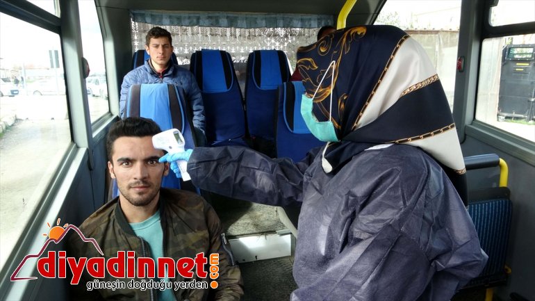 MUŞ yolcular ve Sürücü geçiriliyor - koronavirüs taramasından 7