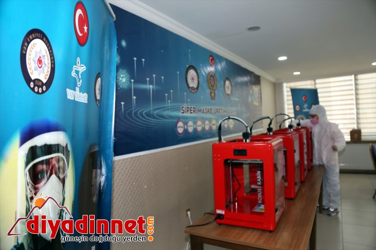 - yüz kendi için koruyucu ihtiyaçları siperlik üretiyor Polisler VAN 9