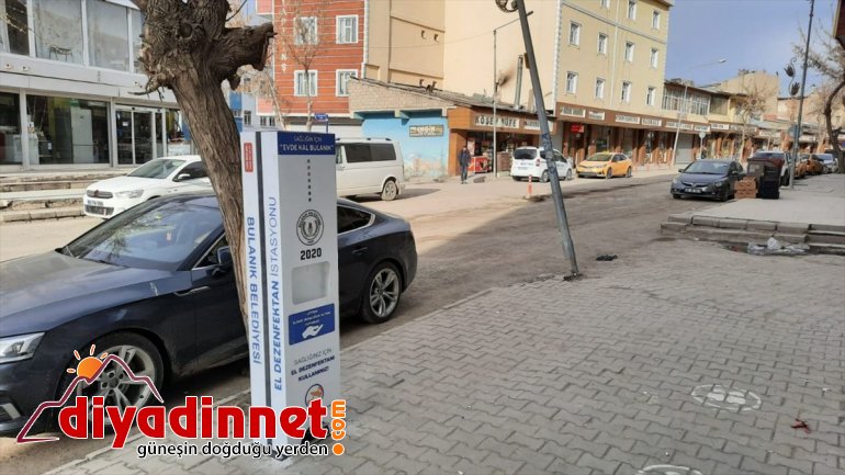 istasyonları el kuruldu dezenfektan Bulanık