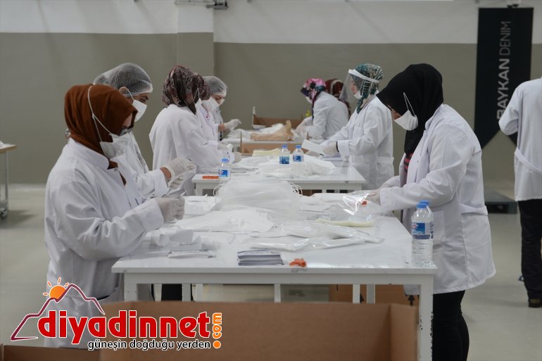  Maske üretimine Malatya