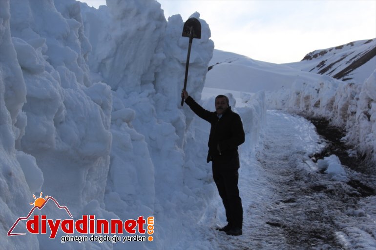yolu - VAN kar Kışın açıldı mezra nedeniyle kapanan 2
