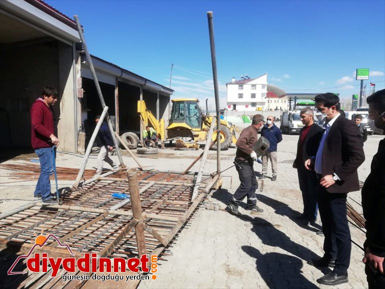 yapım yol çalışmaları onarım başladı ve Bulanık