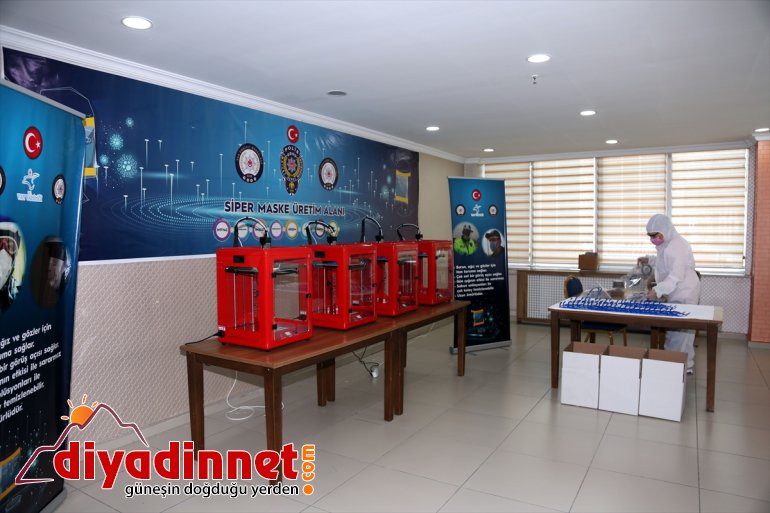 üretiyor kendi Polisler ihtiyaçları siperlik yüz koruyucu VAN - için 6