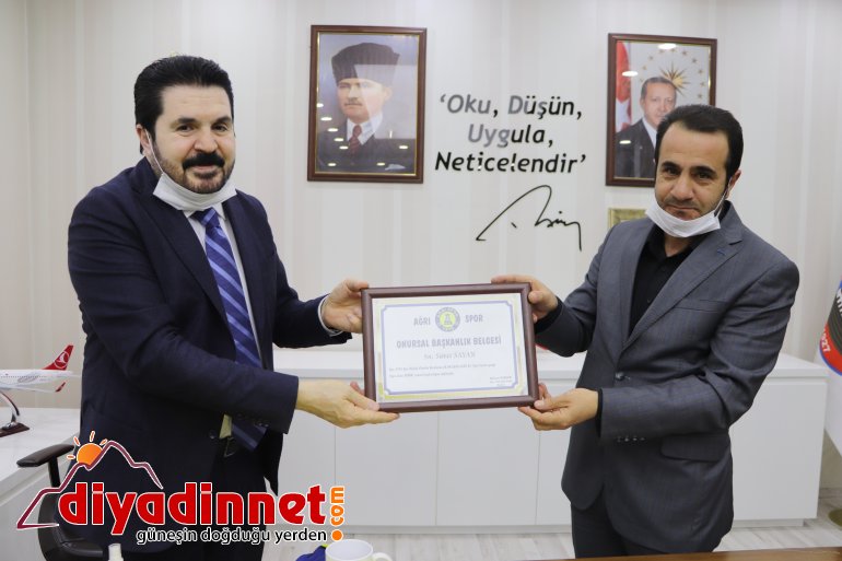 Savcı Sayan Ağrı Spor un Onursal Başkanı Oldu2