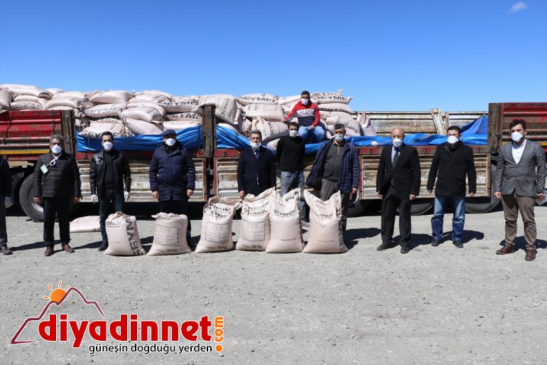 Ağrı'da çiftçilere tohum desteği