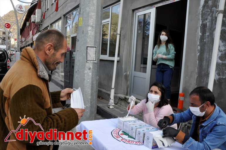 maske dağıtıldı Çukurca