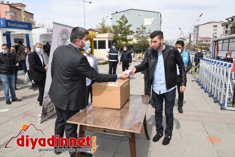Muş maske  dağıttı Belediyesi ücretsiz 3