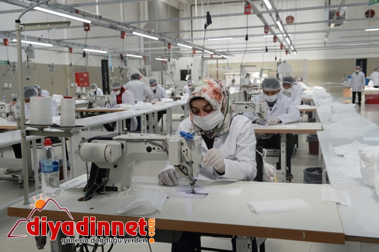 Maske üretimine Malatya'dan büyük katkı