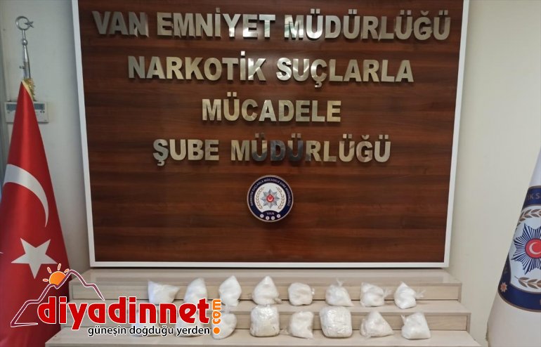 Van'da 9 kilo 76 gram sentetik uyuşturucu ele geçirildi