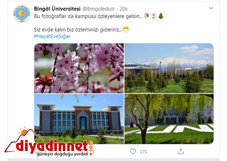 özlemini öğrencilerin paylaştı Üniversitesi için gidermek fotoğraflarını Bingöl yerleşkenin 1