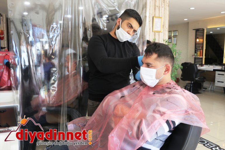 Ağrı da berber kuaför ve güzellik merkezleri yeniden faaliyette başladı3