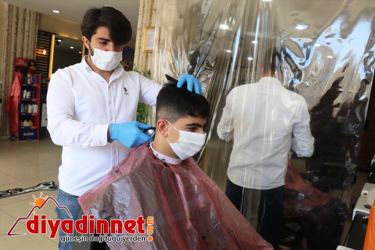 Ağrı da berber kuaför ve güzellik merkezleri yeniden faaliyette başladı4