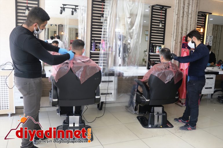 Ağrı da berber kuaför ve güzellik merkezleri yeniden faaliyette başladı5
