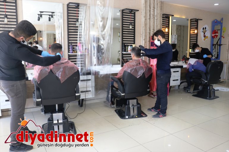 Ağrı da berber kuaför ve güzellik merkezleri yeniden faaliyette başladı7