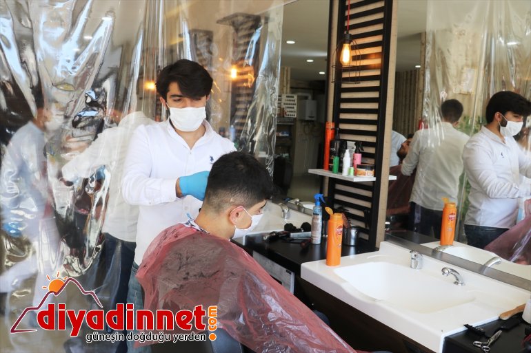 Ağrı da berber kuaför ve güzellik merkezleri yeniden faaliyette başladı9