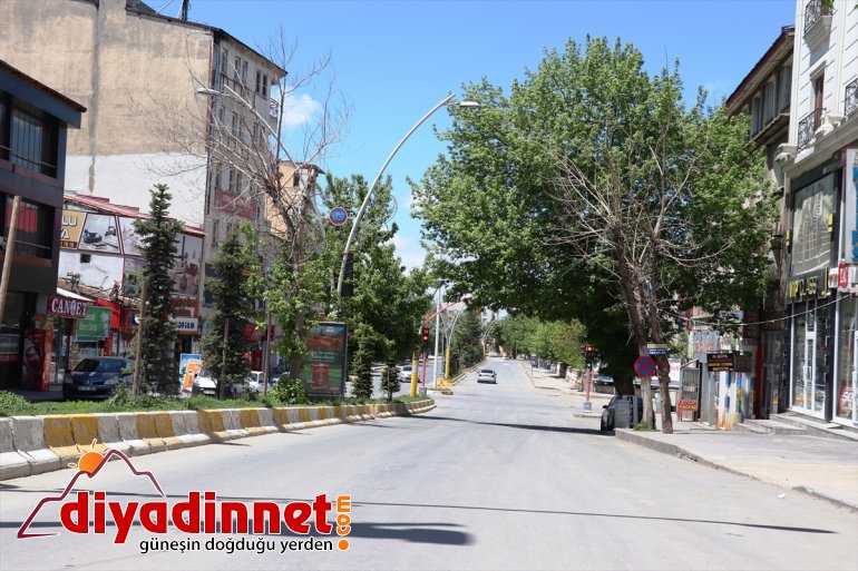 Ağrı da Ramazan Bayramı nın son günü de sokaklar boş kaldı8