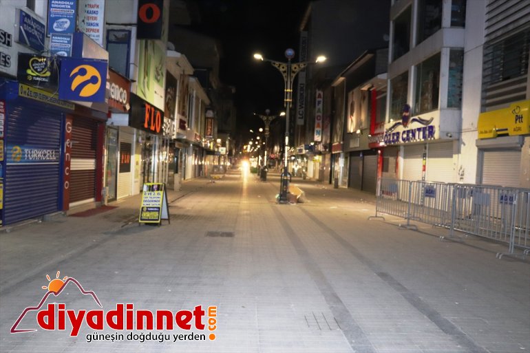 ardından kısıtlamasının sokağa çıkma büründü sessizliğe Ağrı, 4