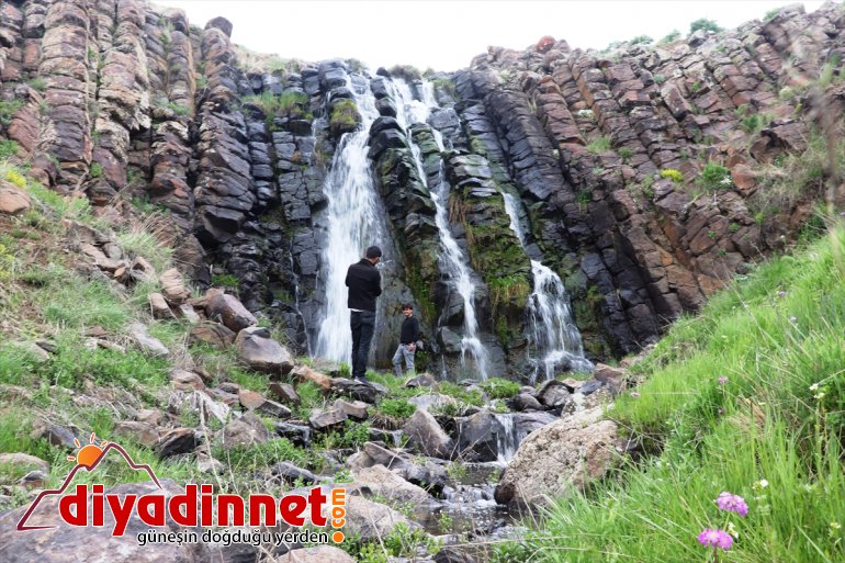 beslenen kar şelale sunuyor sularıyla şölen görsel Ağrı