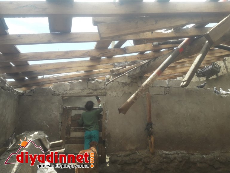 şiddetli hasara rüzgar açtı yol Ağrı