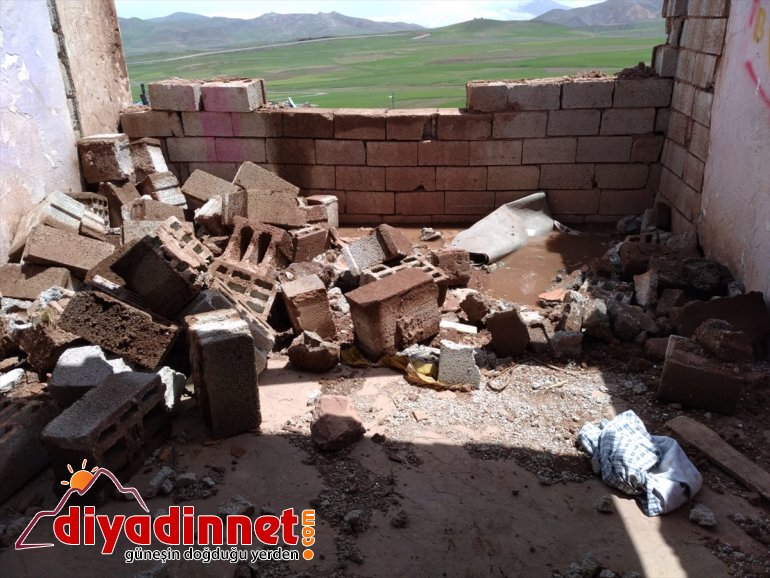 hasara rüzgar açtı şiddetli Ağrı