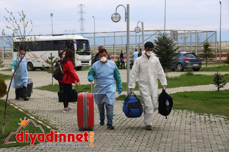 gönderildi 184 - kişi evlerine AĞRI Karantina süreleri dolan 5