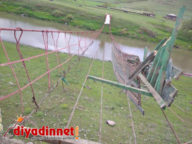 asma yıkıldı köprü, rüzgar şiddetli nedeniyle 110 Kars