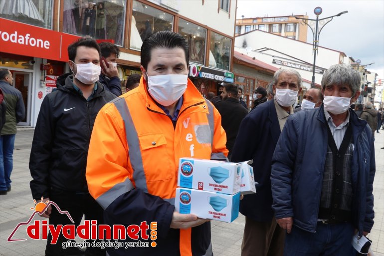 maskeleri ulaştırdı ürettiği vatandaşlara Ağrı Belediyesi, 2