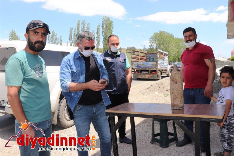 topu mermisi vatandaş buldu patlamamış bir tank bahçesinde Ağrı