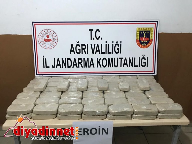 Türkiye-İran sınırında 53 kilogram eroin ele geçirildi