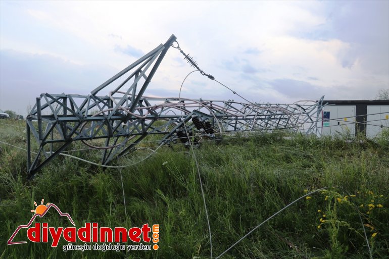 direği elektrik aksattı devrilen Ağrı