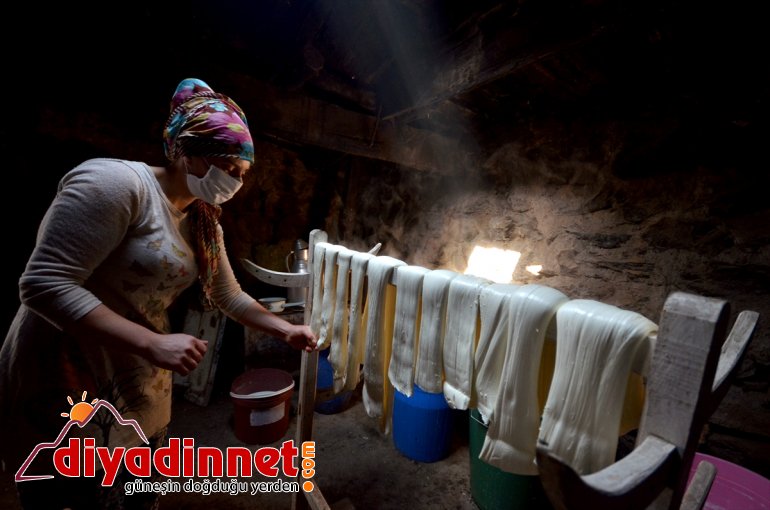 peyniri imece yakılıyor Asırlık lezzet çeçil  için usulü kazanlar 11