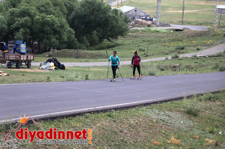 kayaklı için koşucular, AĞRI - Milli kotası döküyor asfaltta olimpiyat ter 9