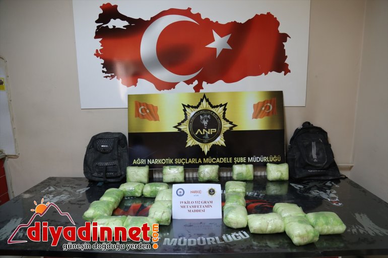 Ağrı'da tırda 19 kilo 532 gram metamfetamin ele geçirildi