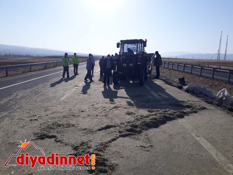 Ağrı da traktör devrildi yaralı5