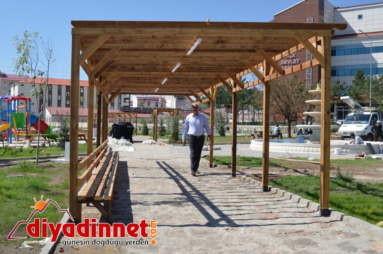 Parkı Belediye Eleşkirt hazırlanıyor açılışa 2