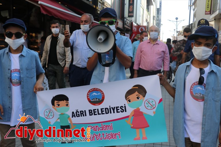 Ağrı'da "pandemi müfettişleri" çocuklar, Kovid-19'a karşı savaşa başladı