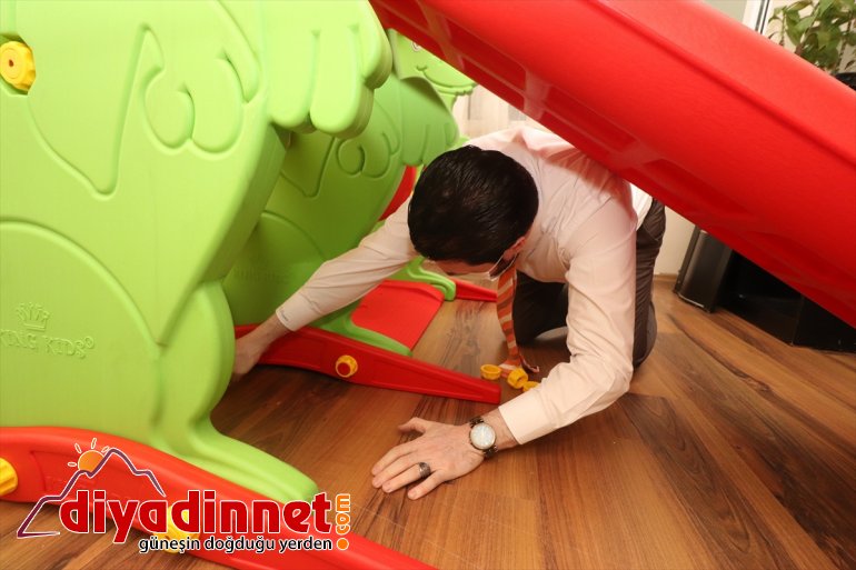 hastası Sayan, otizm Başkanı odasına park çocuğun Ağrı kurdu Belediye mini 4