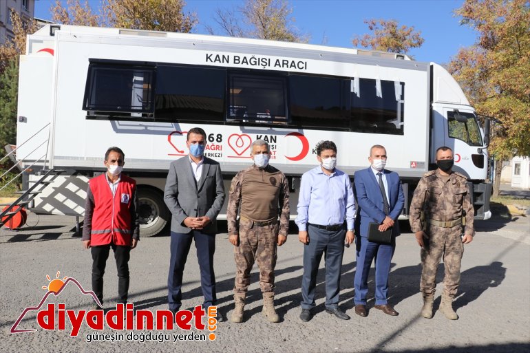 Emniyetinden kan Türk bağışı Kızılaya Ağrı desteği 2