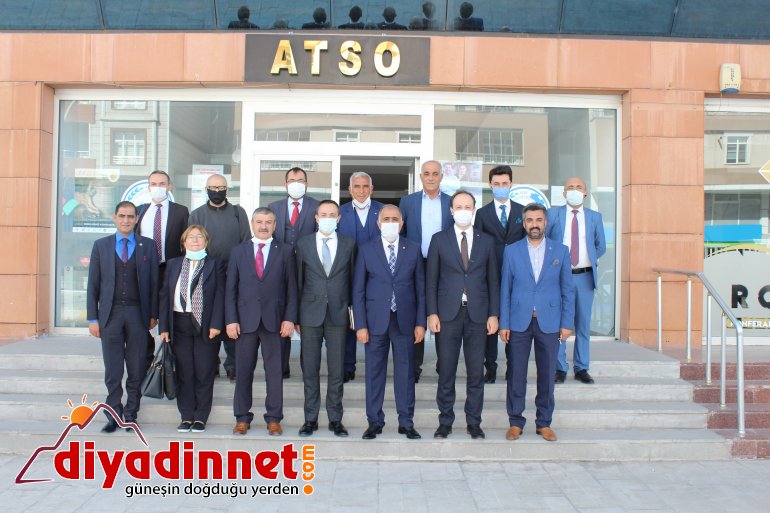 ATSO Başkanı Saim Alpaslan Ankara’dan Gelen Heyetle Bir Araya Geldi