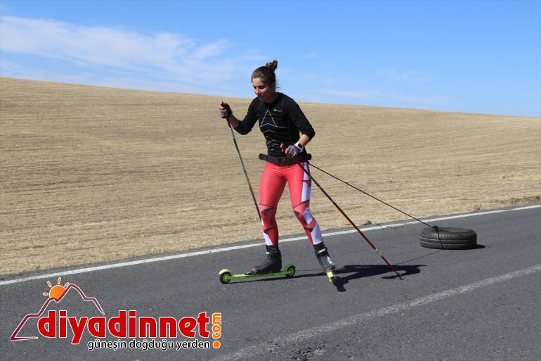 asfaltta hedefiyle güç depoluyor kayakçılar olimpiyat - AĞRI Milli 2