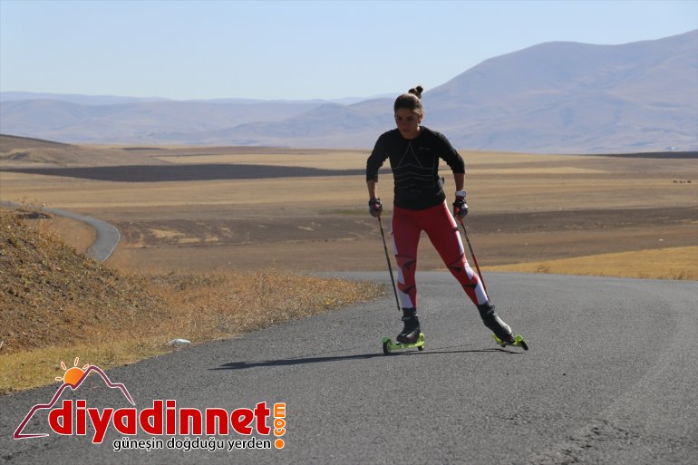 - asfaltta güç depoluyor AĞRI hedefiyle olimpiyat Milli kayakçılar 15