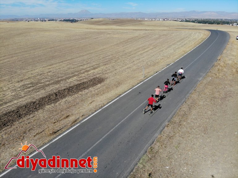 Milli güç asfaltta olimpiyat AĞRI - kayakçılar depoluyor hedefiyle 7