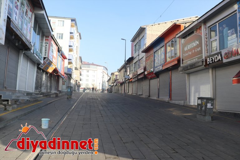 Ağrı da sokağa çıkma kısıtlamasına uyuluyor4