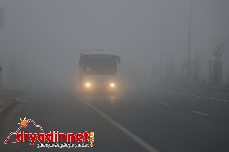 sürücülere anlar yaşattı etkili olan zor yoğun sis Ağrı