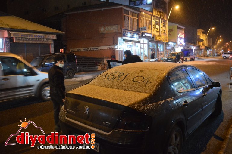 AĞRI karla - kaplandı ağaçlar Araçlar ve 2