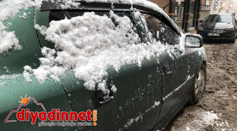 Ağrı da kar yağışı yerini buzlanmaya bıraktı2