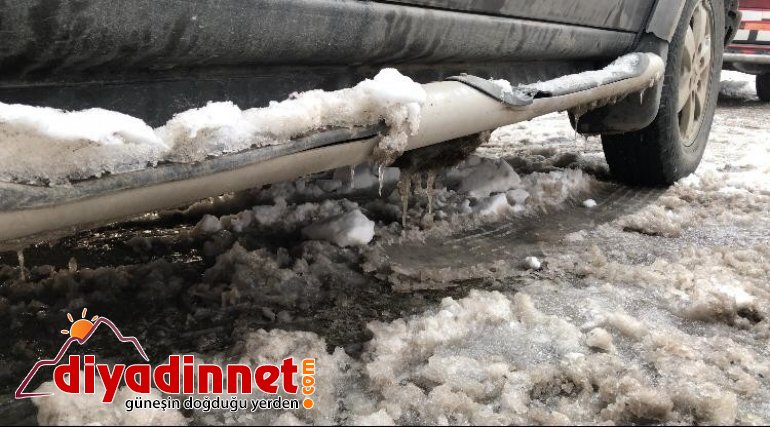 Ağrı da kar yağışı yerini buzlanmaya bıraktı10
