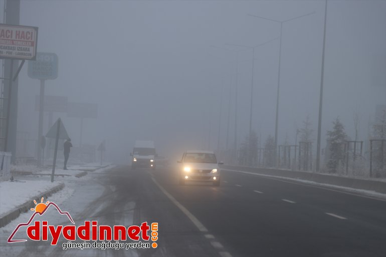 Ağrı da soğuk hava ve yoğun sis etkili oldu8