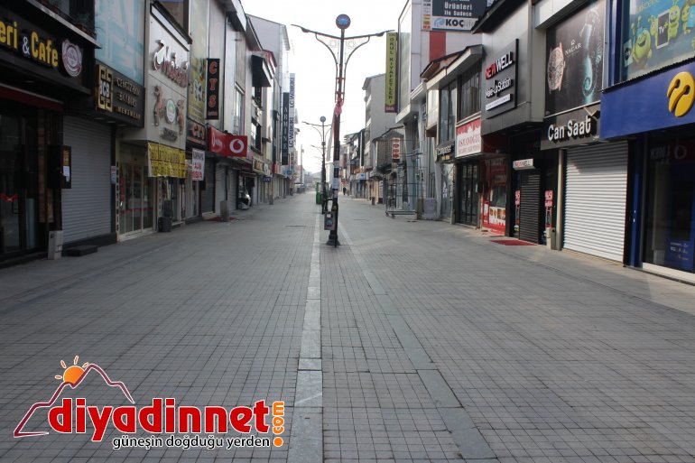 Ağrı da sokağa çıkma yasağı nedeniyle meydanlarda sessizlik hakim12
